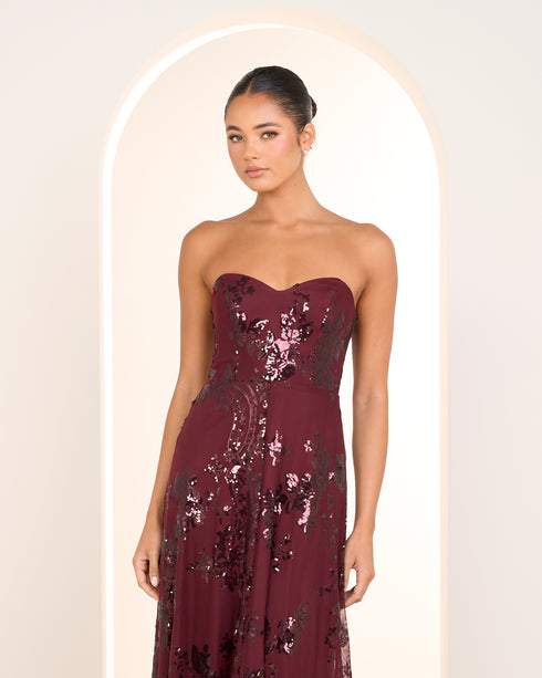 Zalia Sweetheart Strapless Gown